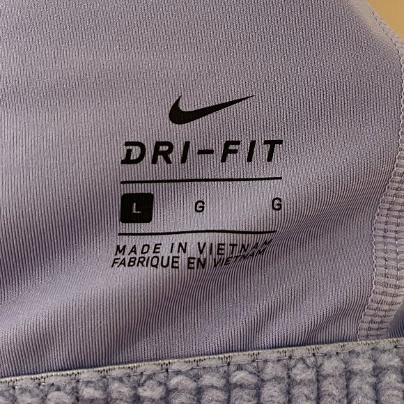 Nike Dri-Fit Swoosh 1-Piece Classic Padded Racerback Sports Bra - Picture 3 of 3